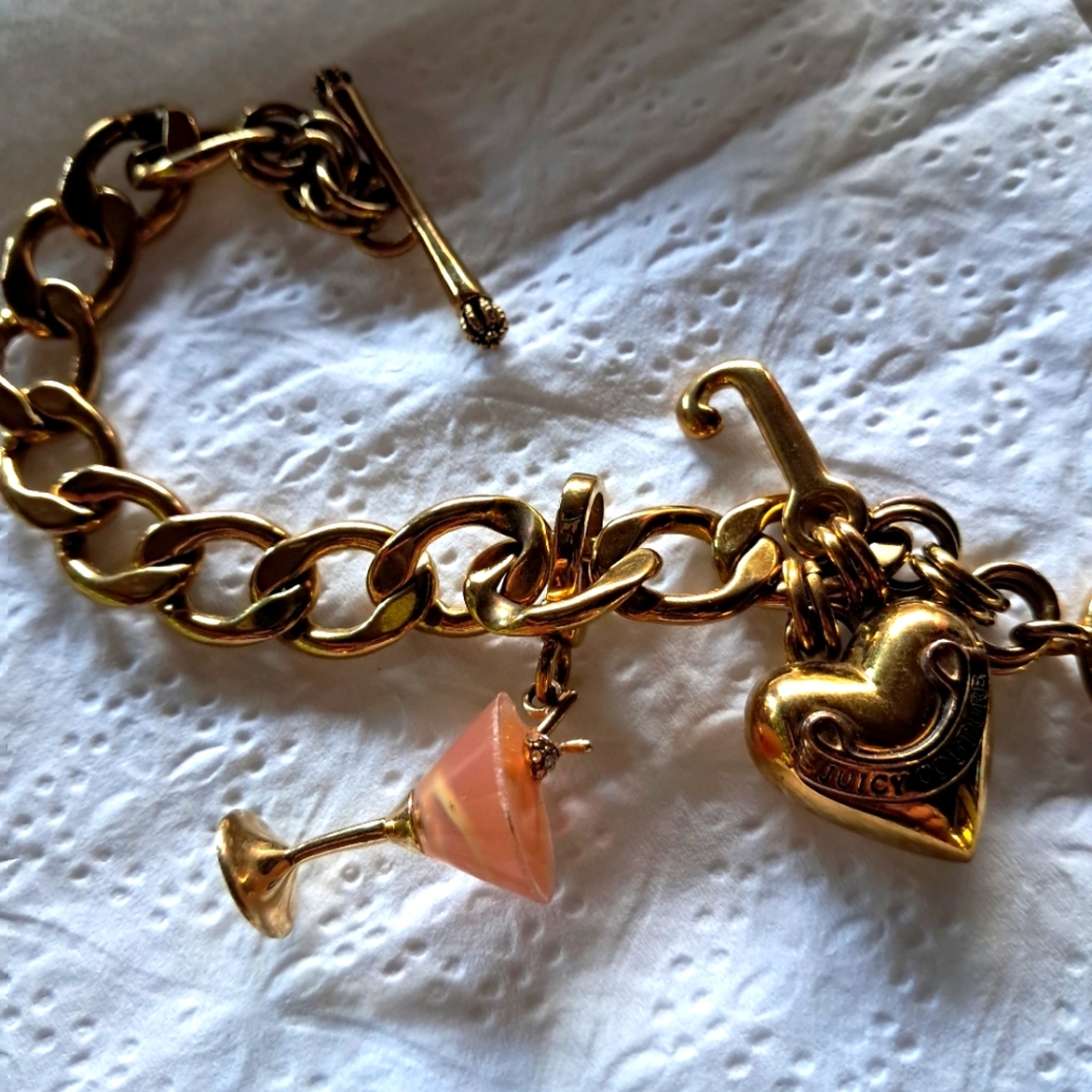 Brass charm bracelet